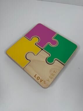 Lovevery Wooden Chunky Wooden Jigsaw Puzzle Montessori Wood Toy